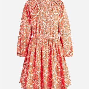 J.Crew Ruffle Collar Dress in Cotton Poplin Floral Bouquet Size S